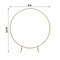 4 ft Gold Balloon Circle Metal Frame Wedding Arch Backdrop Stand Party